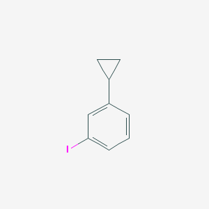 1-Cyclopropyl-3-iodobenzene chemical structure (CAS 1260852-26-3)