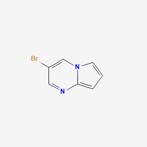 3-Bromopyrrolo[1,2-a]pyrimidine chemical structure (CAS 1260861-76-4)