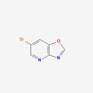 6-Bromooxazolo[4,5-b]pyridine chemical structure (CAS 1260863-86-2)