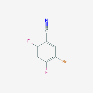 5-Bromo-2,4-difluorobenzonitrile chemical structure (CAS 1260879-25-1)