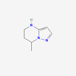 7-Methyl-4,5,6,7-tetrahydropyrazolo[1,5-a]pyrimidine chemical structure (CAS 1260879-61-5)