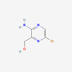 (3-Amino-6-bromopyrazin-2-yl)methanol chemical structure (CAS 1260880-59-8)