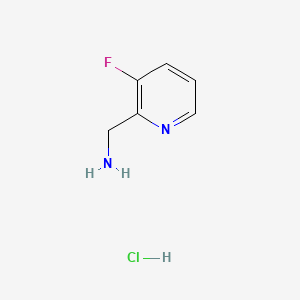 (3-Fluoropyridin-2-yl)methanamine hydrochloride chemical structure (CAS 1260903-05-6)