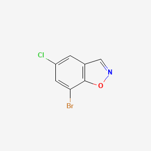 7-Bromo-5-chlorobenzo[d]isoxazole chemical structure (CAS 1260903-12-5)