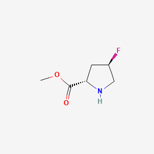 (2S,4R)-Methyl 4-fluoropyrrolidine-2-carboxylate chemical structure (CAS 126111-11-3)