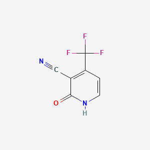 2-Hydroxy-4-(trifluoromethyl)nicotinonitrile chemical structure (CAS 1261268-77-2)