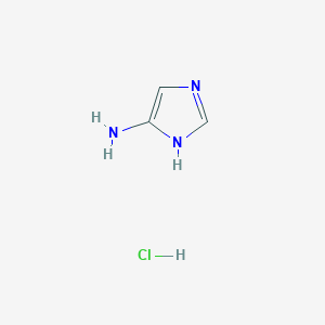 1H-Imidazol-5-amine hydrochloride chemical structure (CAS 1261268-96-5)