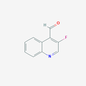 3-Fluoroquinoline-4-carbaldehyde chemical structure (CAS 1261269-78-6)