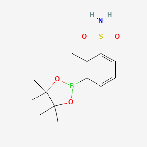 2-Methyl-3-(4,4,5,5-tetramethyl-1,3,2-dioxaborolan-2-yl)benzenesulfonamide chemical structure (CAS 1261295-10-6)
