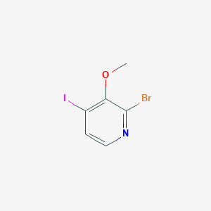 2-Bromo-4-iodo-3-methoxypyridine chemical structure (CAS 1261365-82-5)