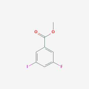Methyl 3-fluoro-5-iodobenzoate chemical structure (CAS 1261478-09-4)
