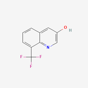 8-(Trifluoromethyl)quinolin-3-ol chemical structure (CAS 1261489-93-3)