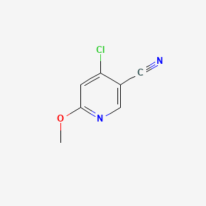 4-Chloro-6-methoxynicotinonitrile chemical structure (CAS 1261493-38-2)