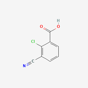 2-Chloro-3-cyanobenzoic acid chemical structure (CAS 1261499-34-6)