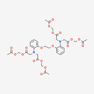 Tetrakis(acetoxymethyl) 1,2-Bis(2-aminophenoxy)ethane-N,N,N,N-tetraacetate chemical structure (CAS 126150-97-8)
