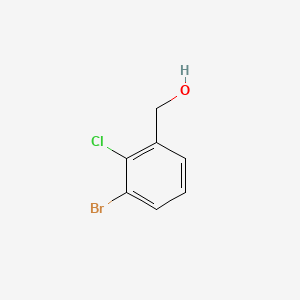3-Bromo-2-chlorobenzyl Alcohol chemical structure (CAS 1261524-75-7)