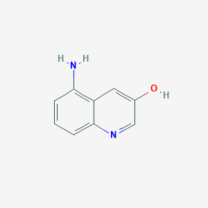 5-Aminoquinolin-3-ol chemical structure (CAS 1261529-03-6)