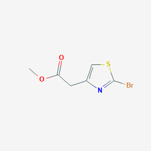 Methyl 2-(2-bromothiazol-4-yl)acetate chemical structure (CAS 1261589-82-5)