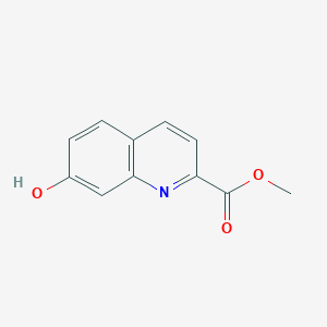 Methyl 7-hydroxyquinoline-2-carboxylate chemical structure (CAS 1261597-32-3)