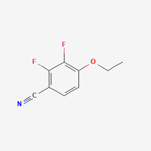 4-Ethoxy-2,3-difluorobenzonitrile chemical structure (CAS 126162-96-7)