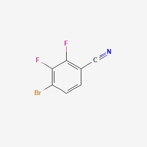 4-Bromo-2,3-difluorobenzonitrile chemical structure (CAS 126163-58-4)