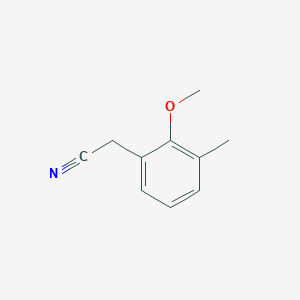 2-Methoxy-3-methylphenylacetonitrile chemical structure (CAS 1261646-24-5)