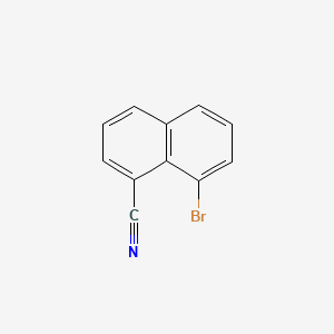 8-Bromo-1-naphthonitrile chemical structure (CAS 1261671-86-6)