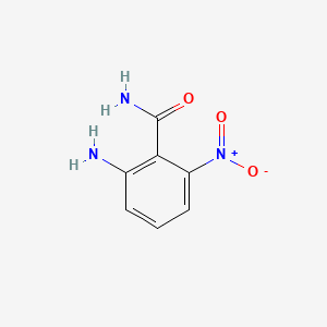 2-Amino-6-nitrobenzamide chemical structure (CAS 1261676-58-7)