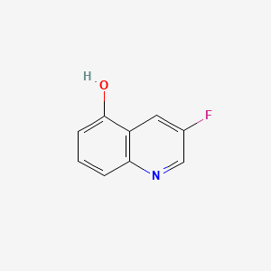 3-Fluoroquinolin-5-ol chemical structure (CAS 1261729-67-2)