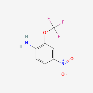 4-Nitro-2-(trifluoromethoxy)aniline chemical structure (CAS 1261753-88-1)