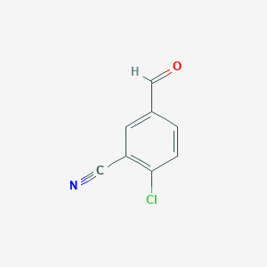 2-Chloro-5-formylbenzonitrile chemical structure (CAS 1261759-41-4)