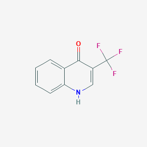 3-(Trifluoromethyl)quinolin-4-ol chemical structure (CAS 1261767-10-5)