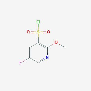 5-Fluoro-2-methoxypyridine-3-sulfonyl chloride chemical structure (CAS 1261801-22-2)