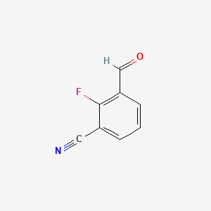 2-Fluoro-3-formylbenzonitrile chemical structure (CAS 1261823-31-7)