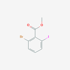 Methyl 2-bromo-6-iodobenzoate chemical structure (CAS 1261840-81-6)