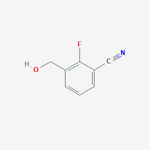 2-Fluoro-3-(hydroxymethyl)benzonitrile chemical structure (CAS 1261861-91-9)