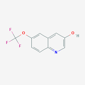6-(Trifluoromethoxy)quinolin-3-ol chemical structure (CAS 1261868-42-1)