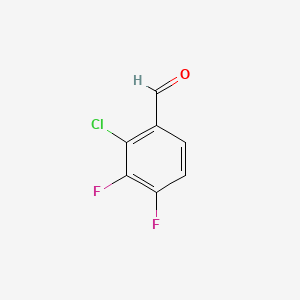 2-Chloro-3,4-difluorobenzaldehyde chemical structure (CAS 1261869-07-1)