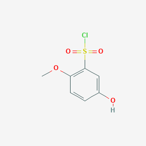 5-Hydroxy-2-methoxybenzenesulfonyl chloride chemical structure (CAS 1261874-92-3)