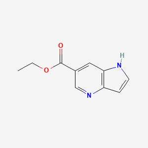Ethyl 1H-pyrrolo[3,2-b]pyridine-6-carboxylate chemical structure (CAS 1261885-66-8)