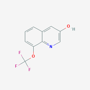 8-(Trifluoromethoxy)quinolin-3-ol chemical structure (CAS 1261886-64-9)