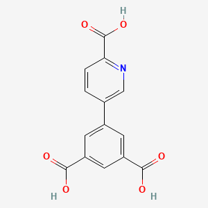 5-(6-Carboxypyridin-3-yl)isophthalic acid chemical structure (CAS 1261948-84-8)