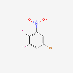 5-Bromo-1,2-difluoro-3-nitrobenzene chemical structure (CAS 1261988-16-2)