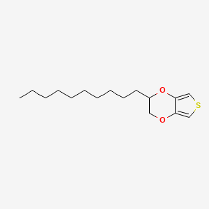 2-Decyl-2,3-dihydrothieno[3,4-b][1,4]dioxine chemical structure (CAS 126213-55-6)