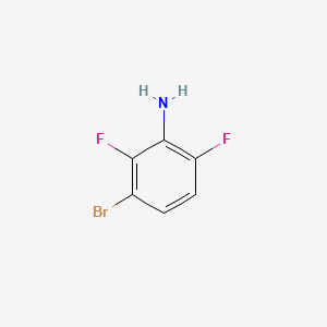 3-Bromo-2,6-difluoroaniline chemical structure (CAS 1262198-07-1)
