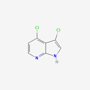 3,4-Dichloro-1H-pyrrolo[2,3-b]pyridine chemical structure (CAS 1262408-75-2)