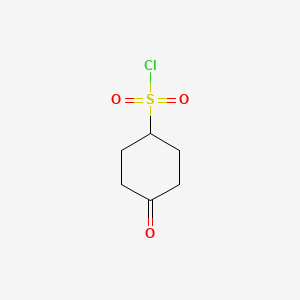 4-oxocyclohexane-1-sulfonyl chloride chemical structure (CAS 1262409-43-7)