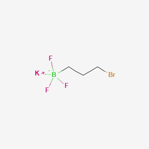 Potassium (3-bromopropyl)trifluoroborate chemical structure (CAS 1262538-15-7)