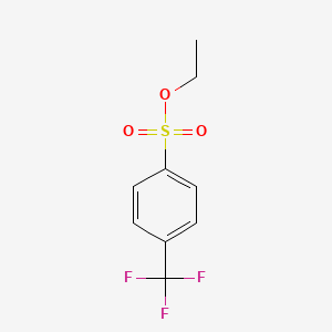 Ethyl 4-(trifluoromethyl)benzenesulfonate chemical structure (CAS 1262727-73-0)