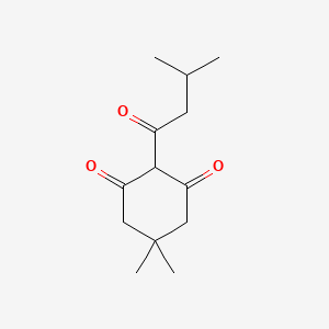 5,5-Dimethyl-2-(3-methylbutanoyl)cyclohexane-1,3-dione chemical structure (CAS 1262769-43-6)
